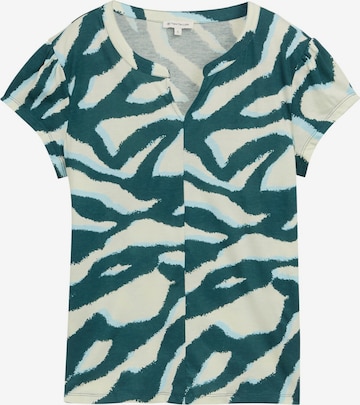 T-shirt TOM TAILOR en vert : devant