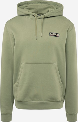 NAPAPIJRI Sweatshirt 'IAATO' in Groen: voorkant