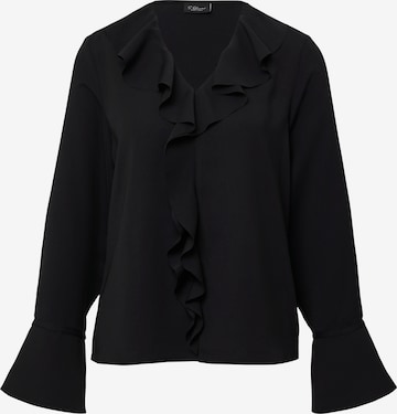 s.Oliver Blouse in Zwart: voorkant