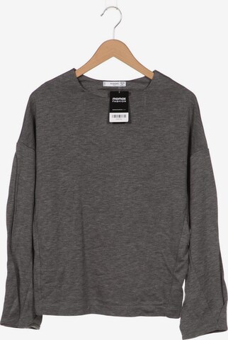 MANGO Sweatshirt & Zip-Up Hoodie in XS-XL in Grey: front