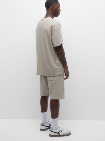 Pull&Bear Jogginganzug in Beige