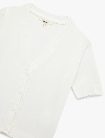 Koton Knit Cardigan in White