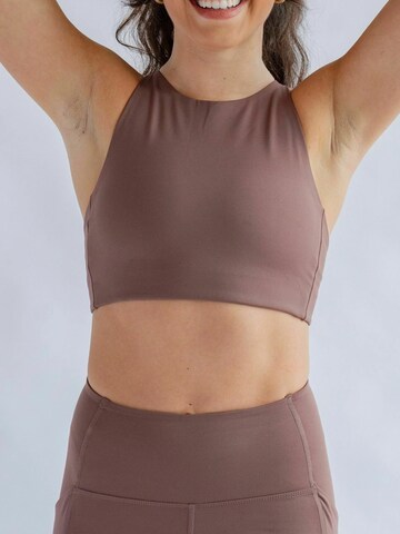 Girlfriend Collective Bustier Overdel 'Topanga' i brun
