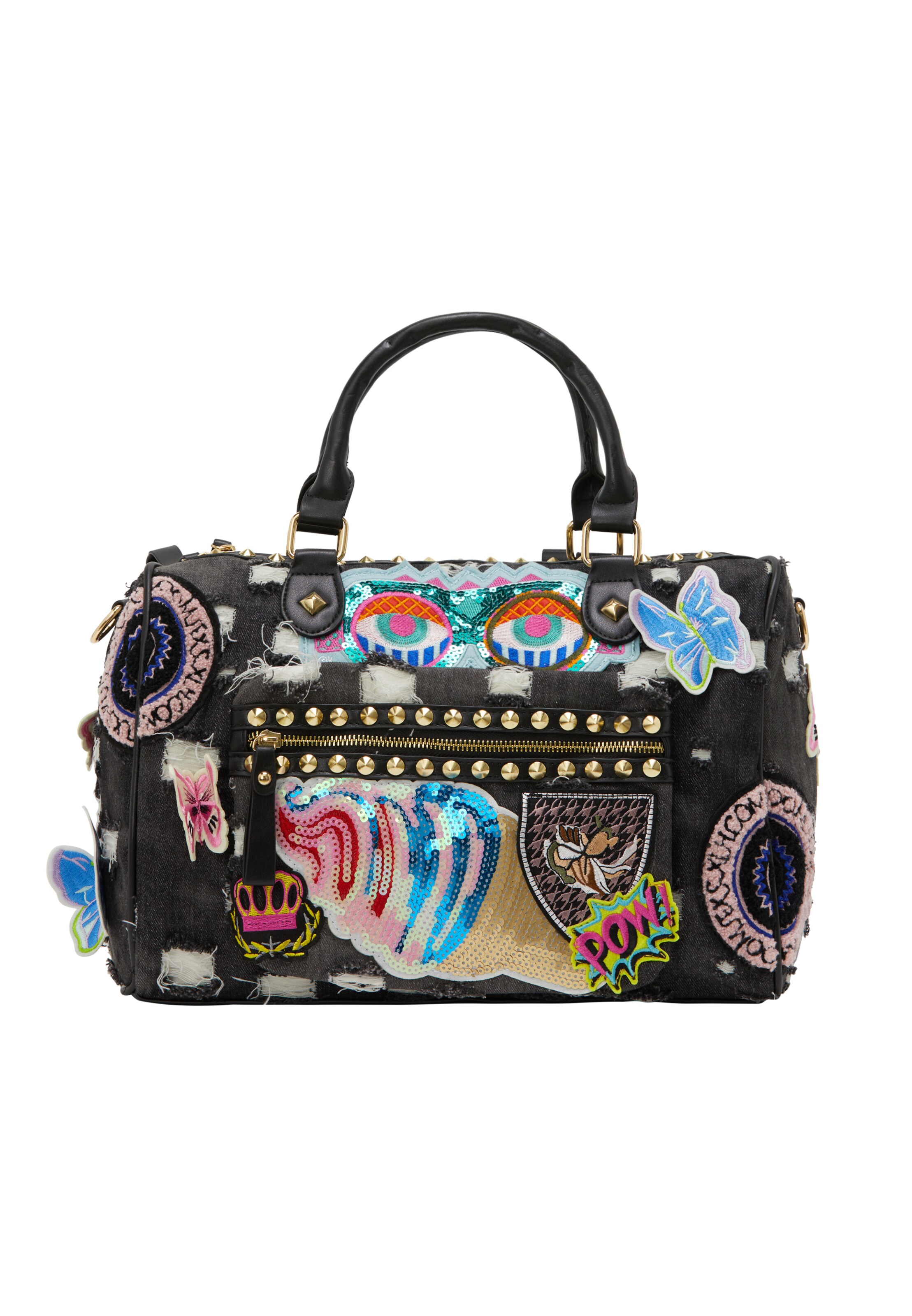 myMo ROCKS Handtas in Zwart: voorkant