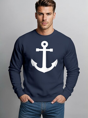 Neverless Sweatshirt 'Anker V2'‌‌‌‌‌‌‌‌ in Blau