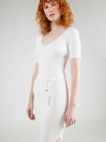 HUGO Red - Vestido de punto 'Simbly' en blanco