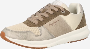 Pepe Jeans Sneakers 'Saffron' in Beige: front