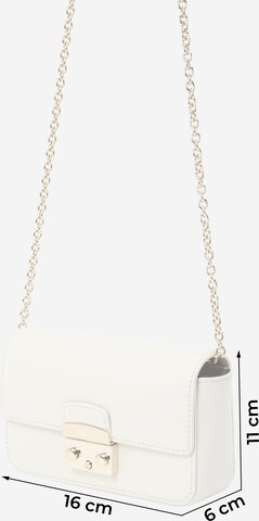 FURLA - Mala de ombro 'METROPOLIS MINI' em branco