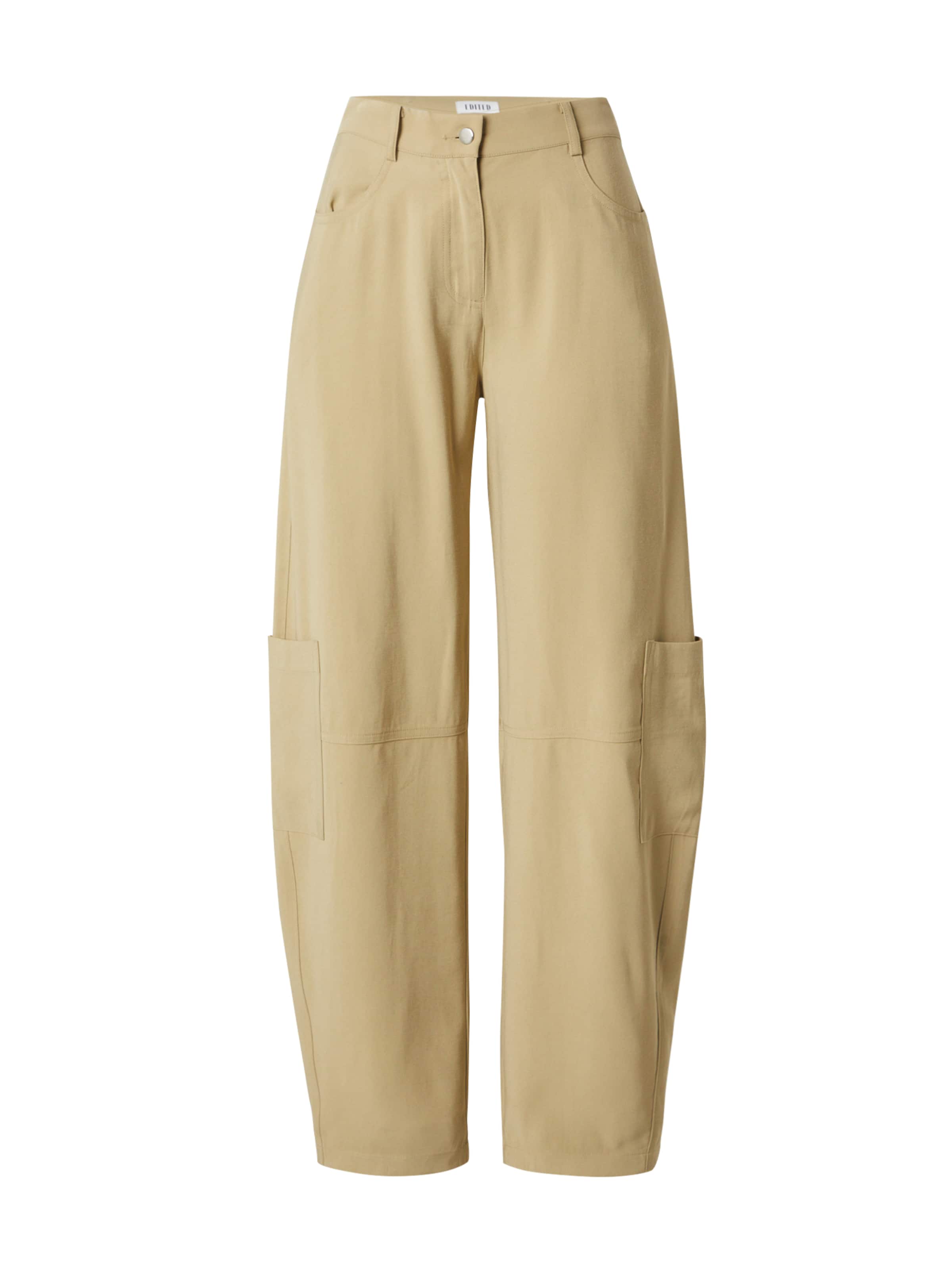 EDITED Loosefit Kalhoty 'Regina' – zelená: přední strana