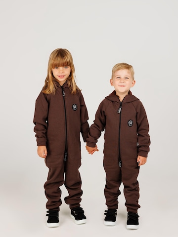 MANUL Overall 'Brownie by MANUL - Basic BackZip' in Braun: Vorderseite