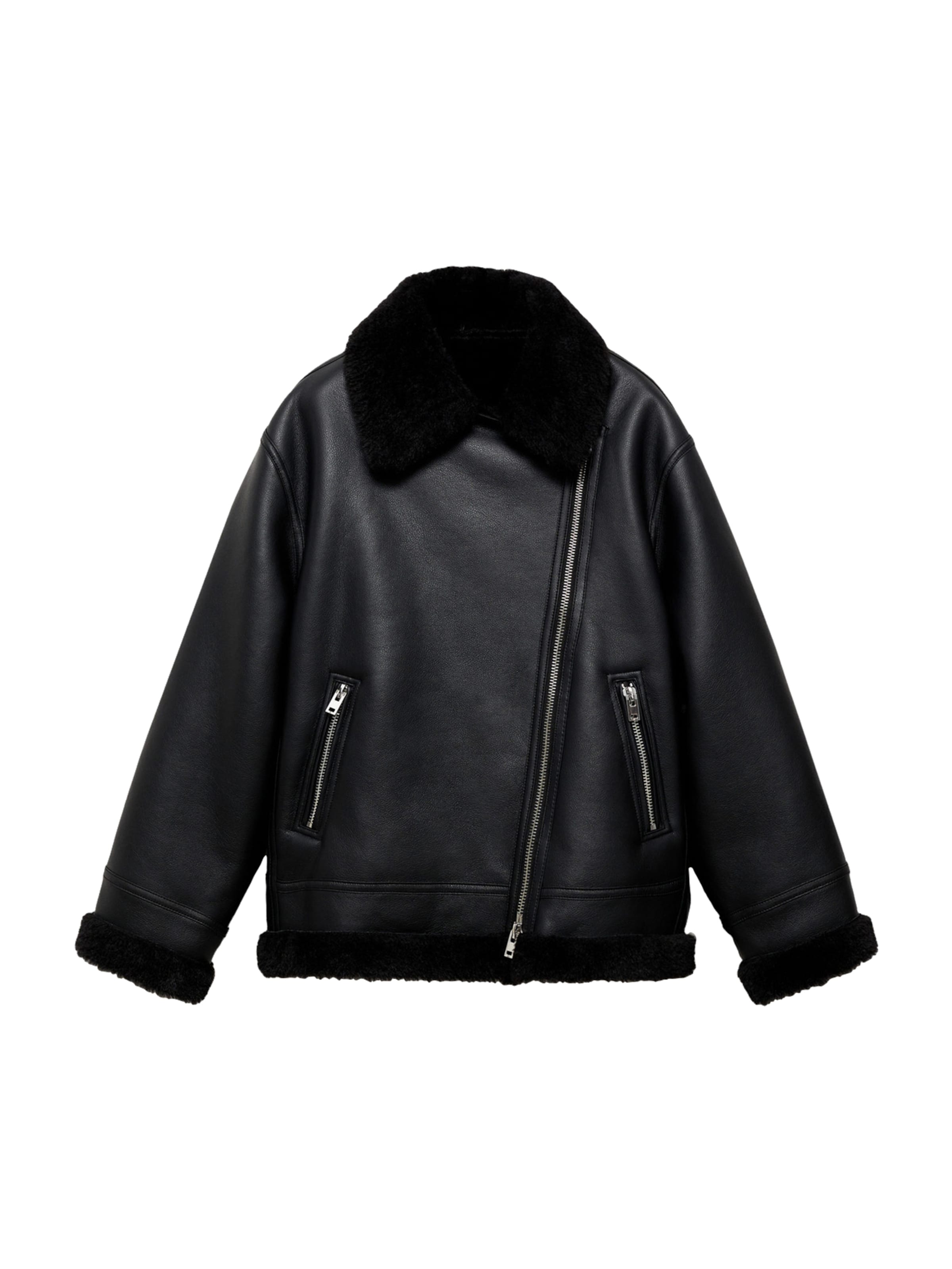 MANGO Téli dzseki 'Adri' - fekete: elől