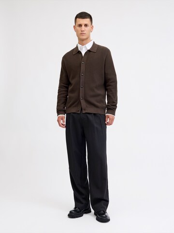 JACK & JONES Pletena jopa 'JPRBLADEVIN' | rjava barva