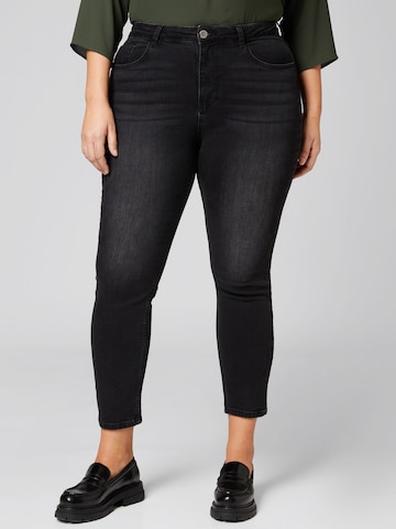 Guido Maria Kretschmer Curvy Skinny Jeans 'Dilara' in Black: front
