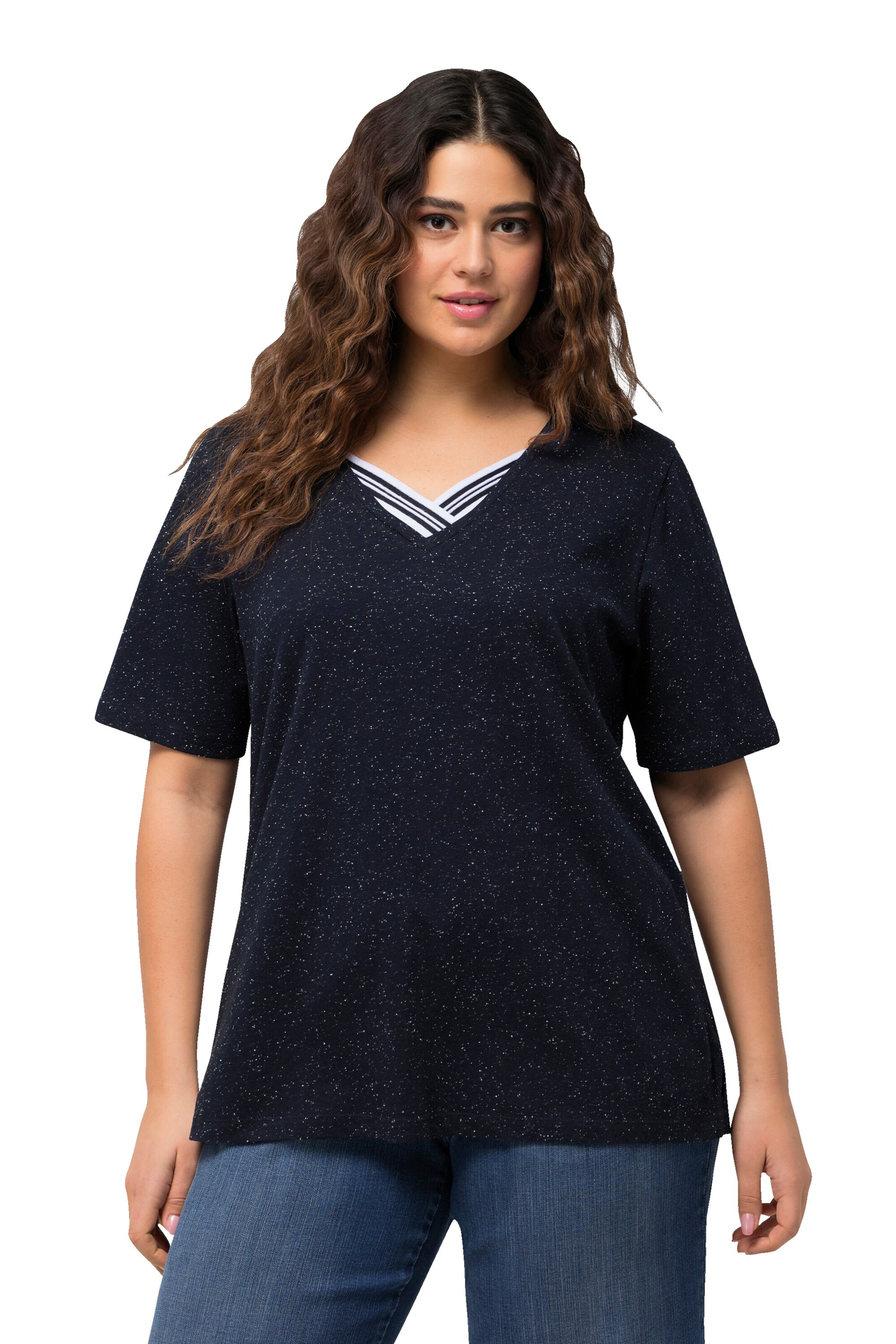 Ulla Popken Shirt in Blau: Vorderseite