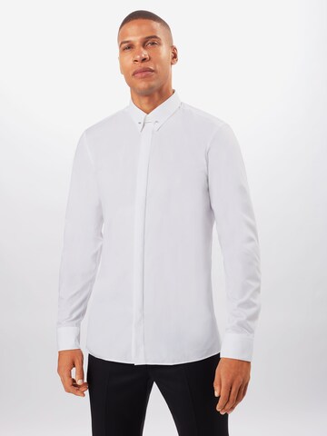 HUGO Red Regular fit Business shirt 'Enzel' in White: front