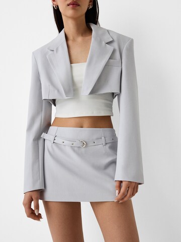 Bershka Blazer in Grau