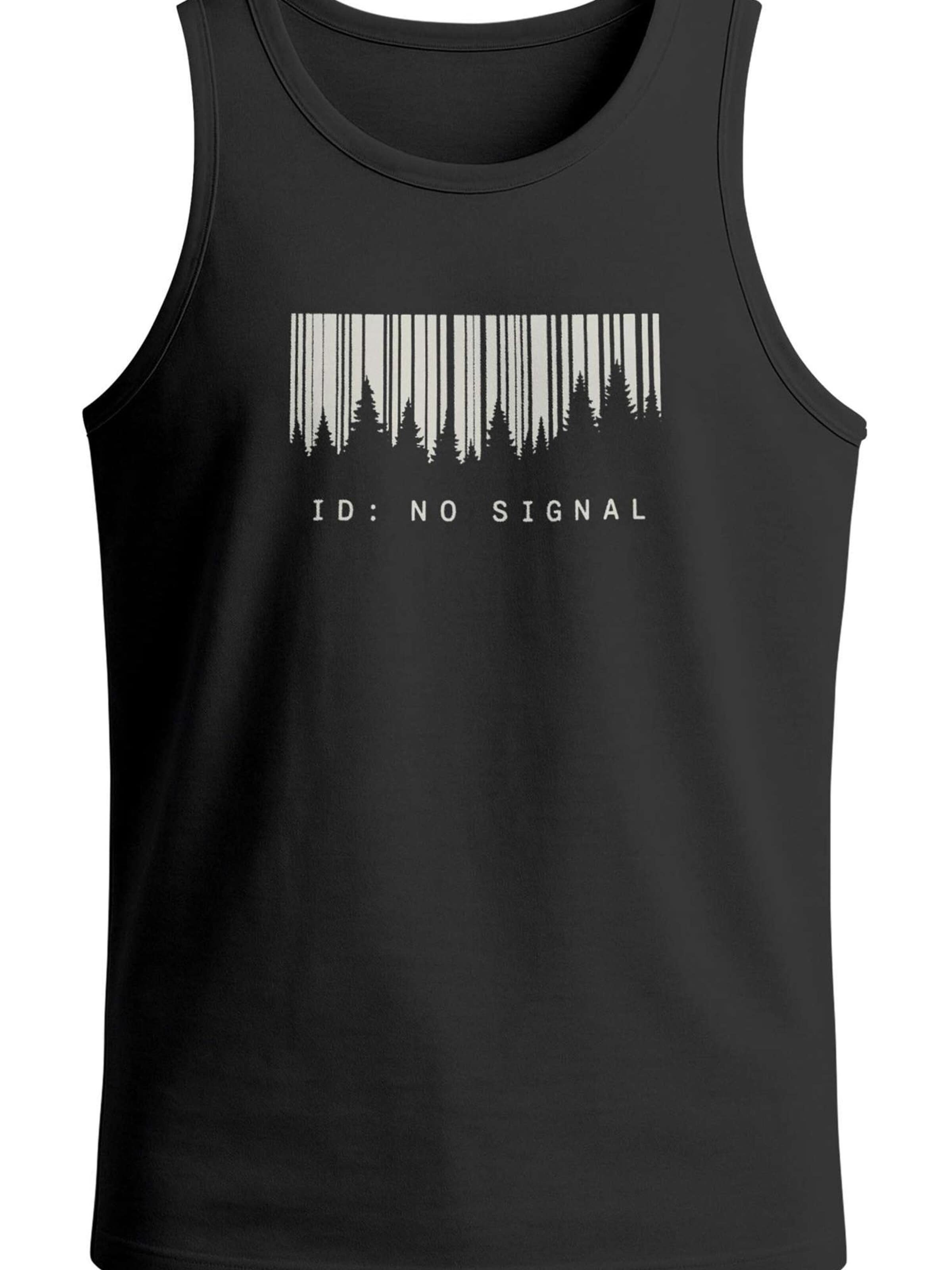 Neverless Shirt 'No Signal'‌‌‌‌‌‌ in Schwarz: Vorderseite