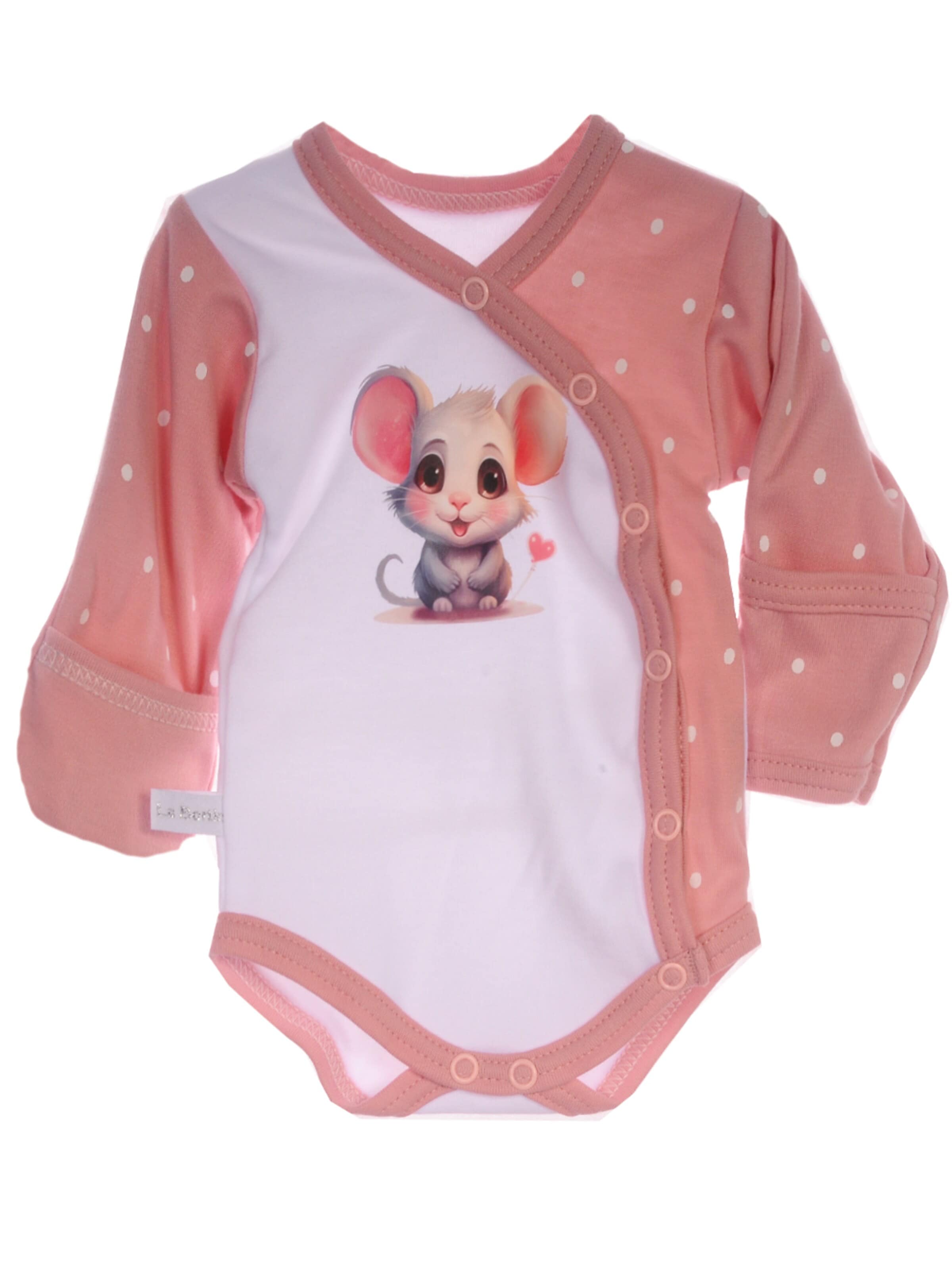 La Bortini Strampler/Body‌‌‌‌‌‌ in Pink: Vorderseite