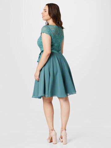 SWING Curve Cocktail Dress in Green