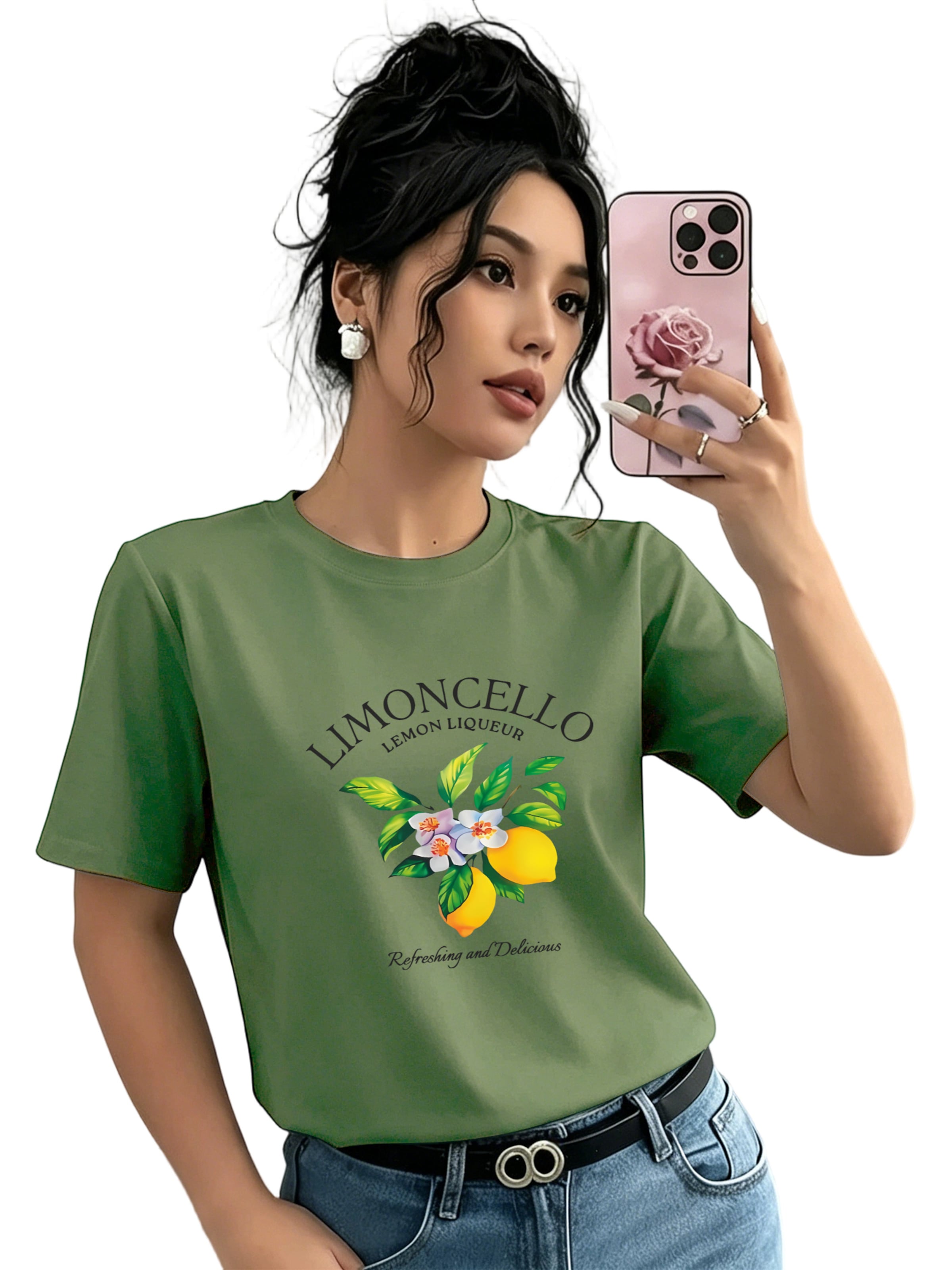 T-shirt GORHEY en vert : devant