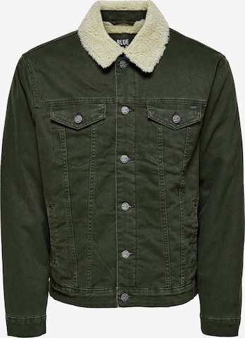 Veste mi-saison 'LOUIS' Only & Sons en vert : devant