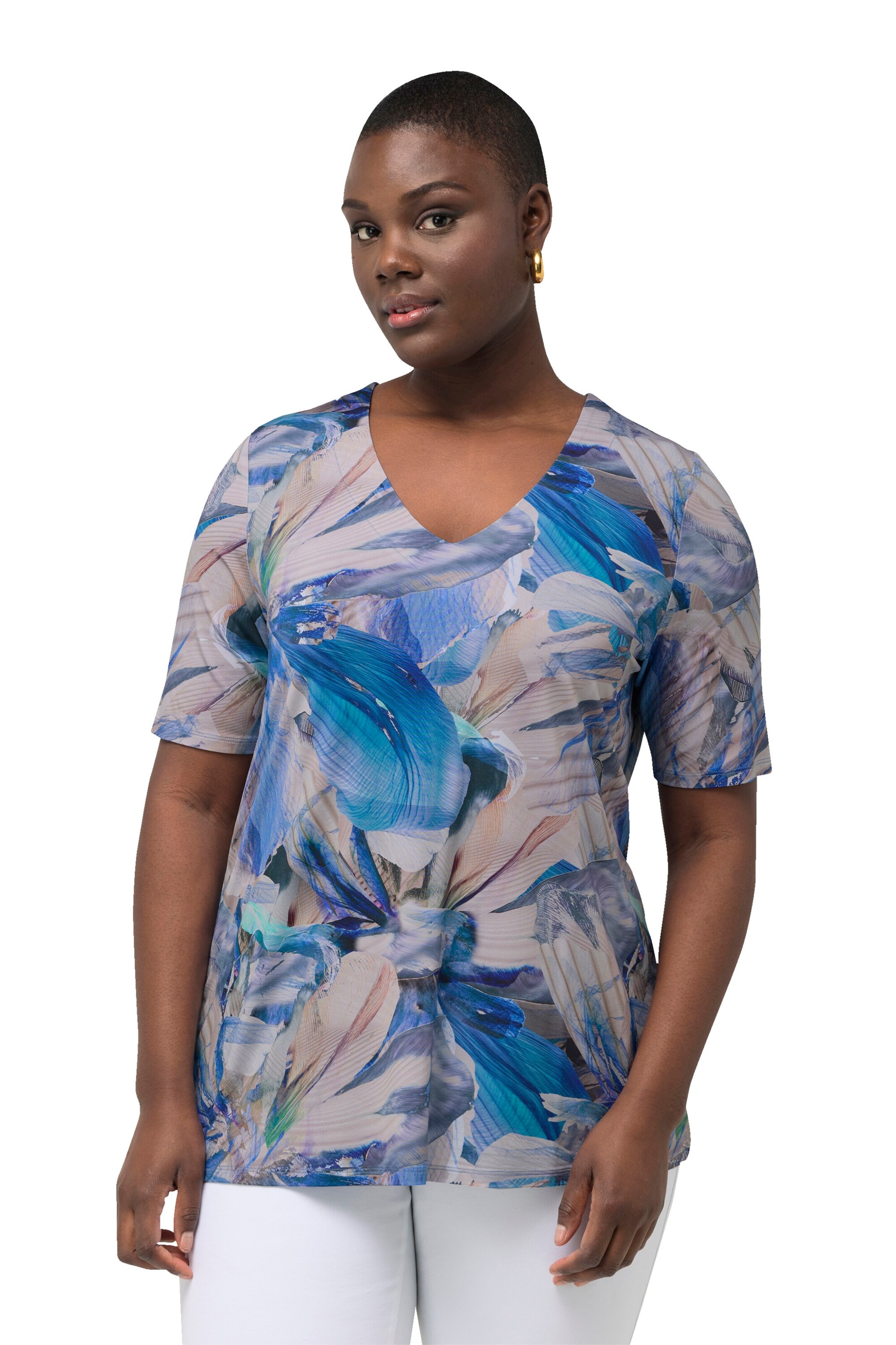 Ulla Popken Shirt in Mixed colours: front