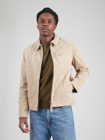Schott NYC Jacke 'LCWORK' in Beige: Vorderseite