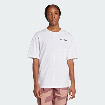 ADIDAS TERREX Functioneel shirt 'Multi' in Wit: voorkant