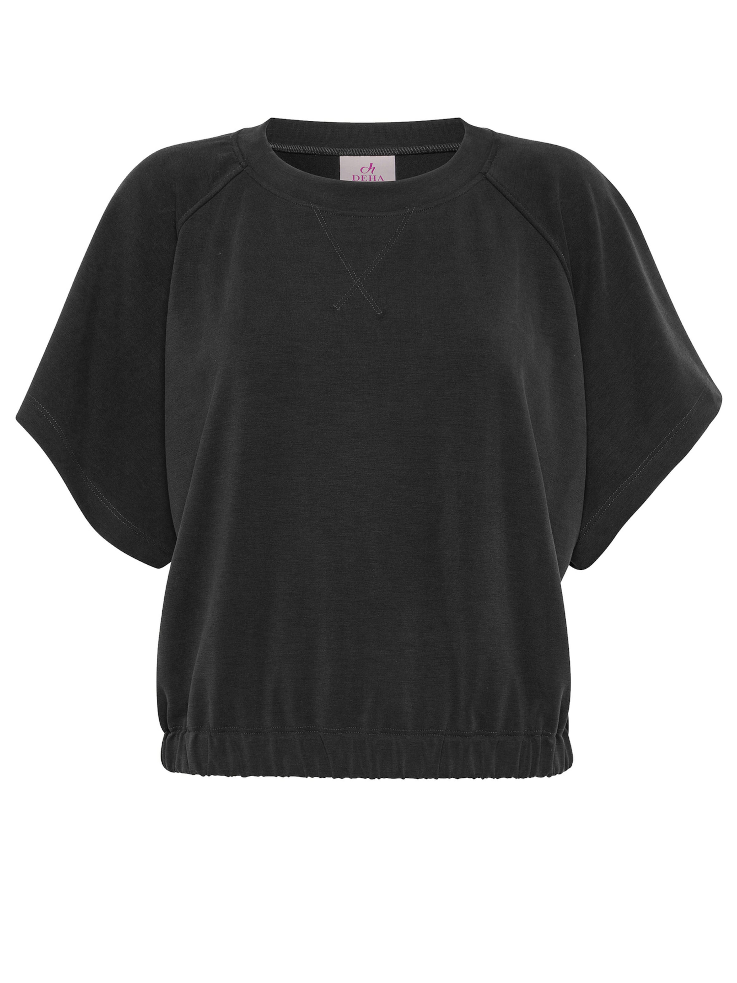 Felpa di DEHA in nero: frontale