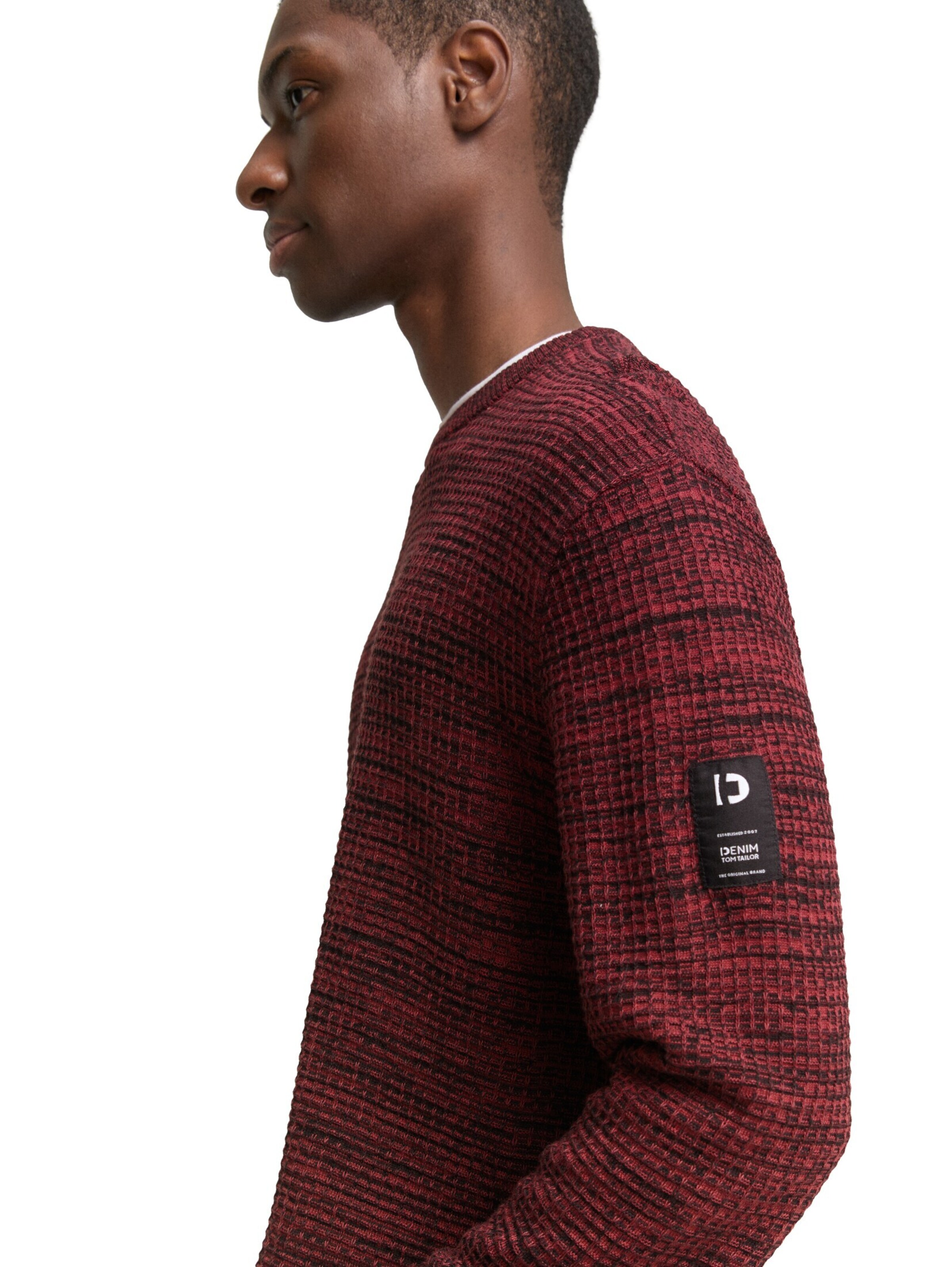 TOM TAILOR DENIM Sweater in Red