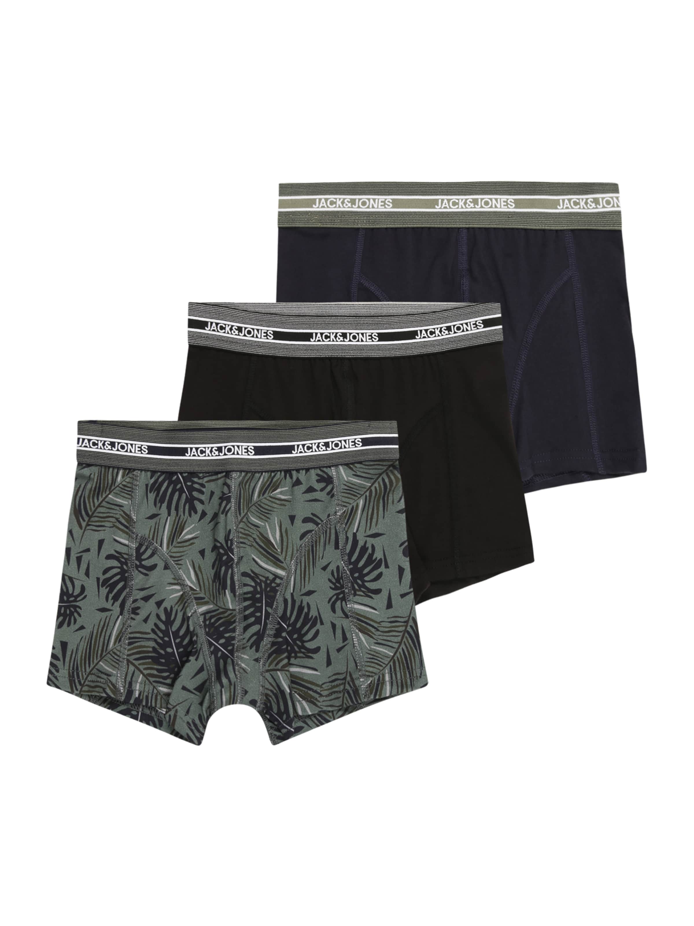 Jack & Jones Junior Alushousut 'JACEZRA LEAVES' värissä sininen: etupuoli