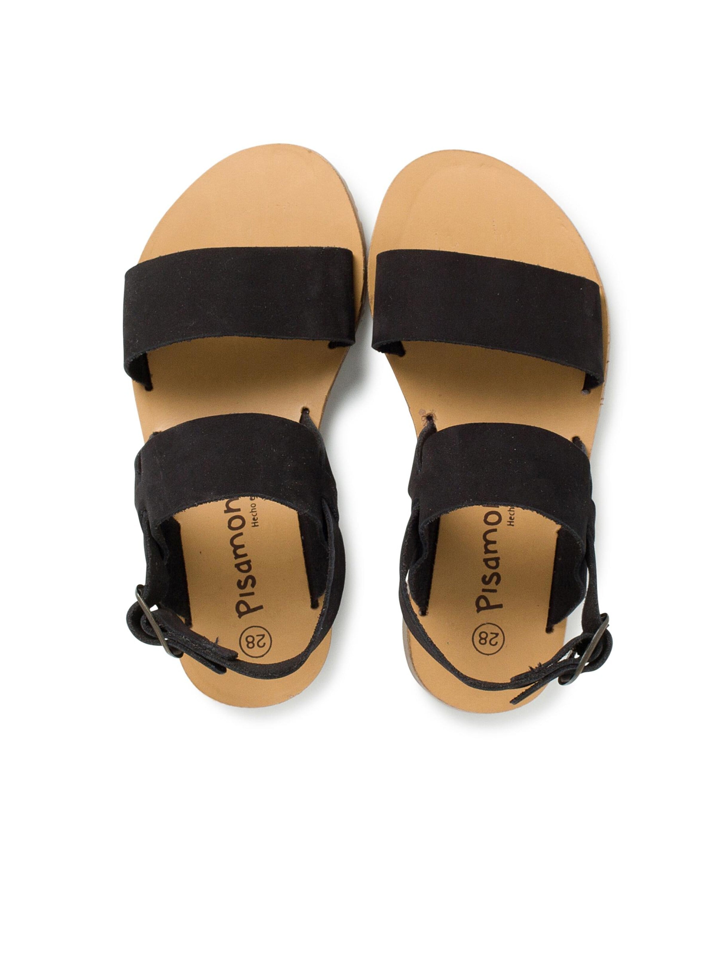 Pisamonas - Sandália em preto