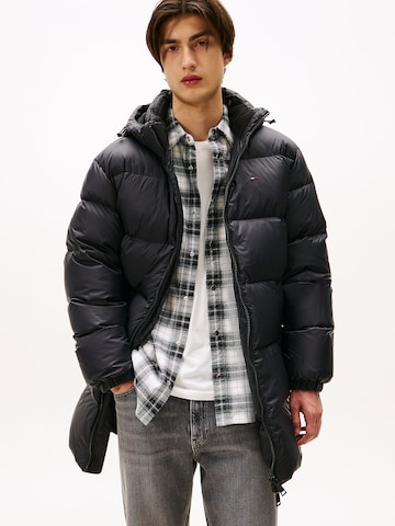 Tommy Jeans Winter Jacket 'ESSENTIAL' in Black: front