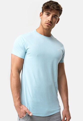 INDICODE JEANS Shirt 'Kloge ' in Blauw: voorkant