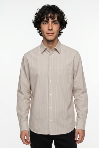 JACK & JONES Comfort Fit Πουκάμισο 'JJCODY' σε μπεζ: μπροστά