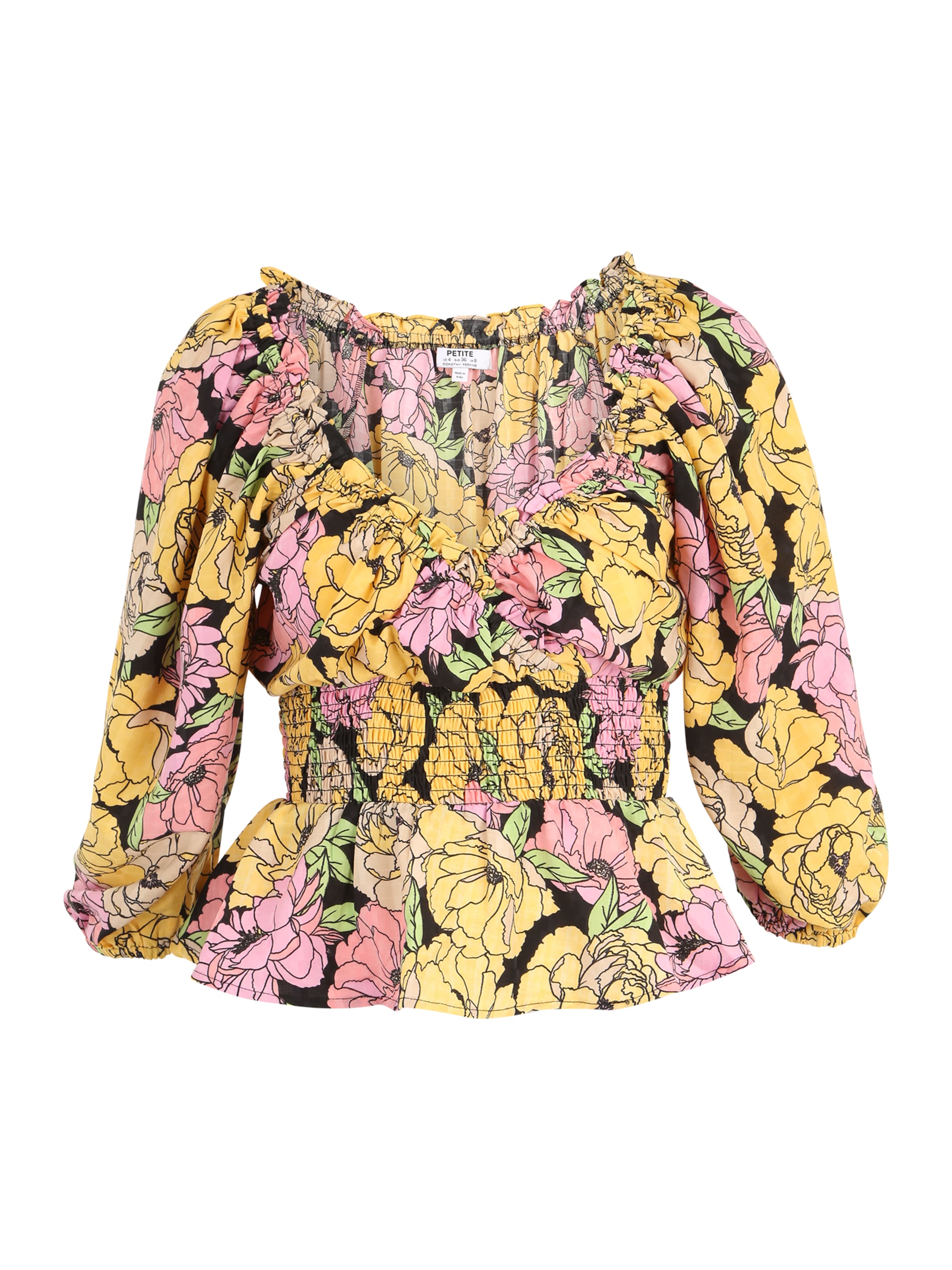 Dorothy Perkins Petite Tričko – žlutá: přední strana