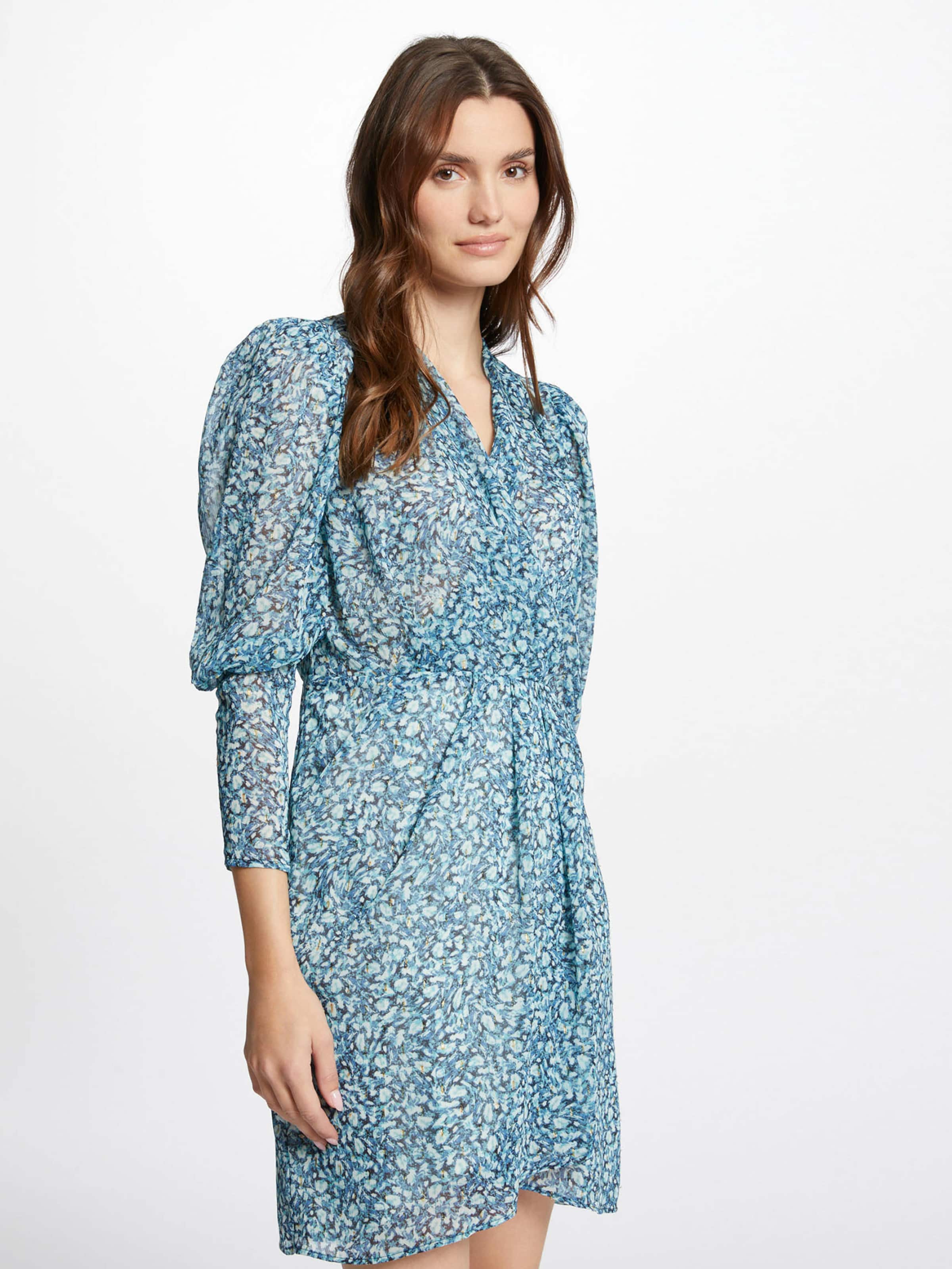 Morgan Dress in Navy Cyan Blue Light Blue ABOUT YOU