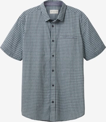 TOM TAILOR Button Up Shirt in Blue: front