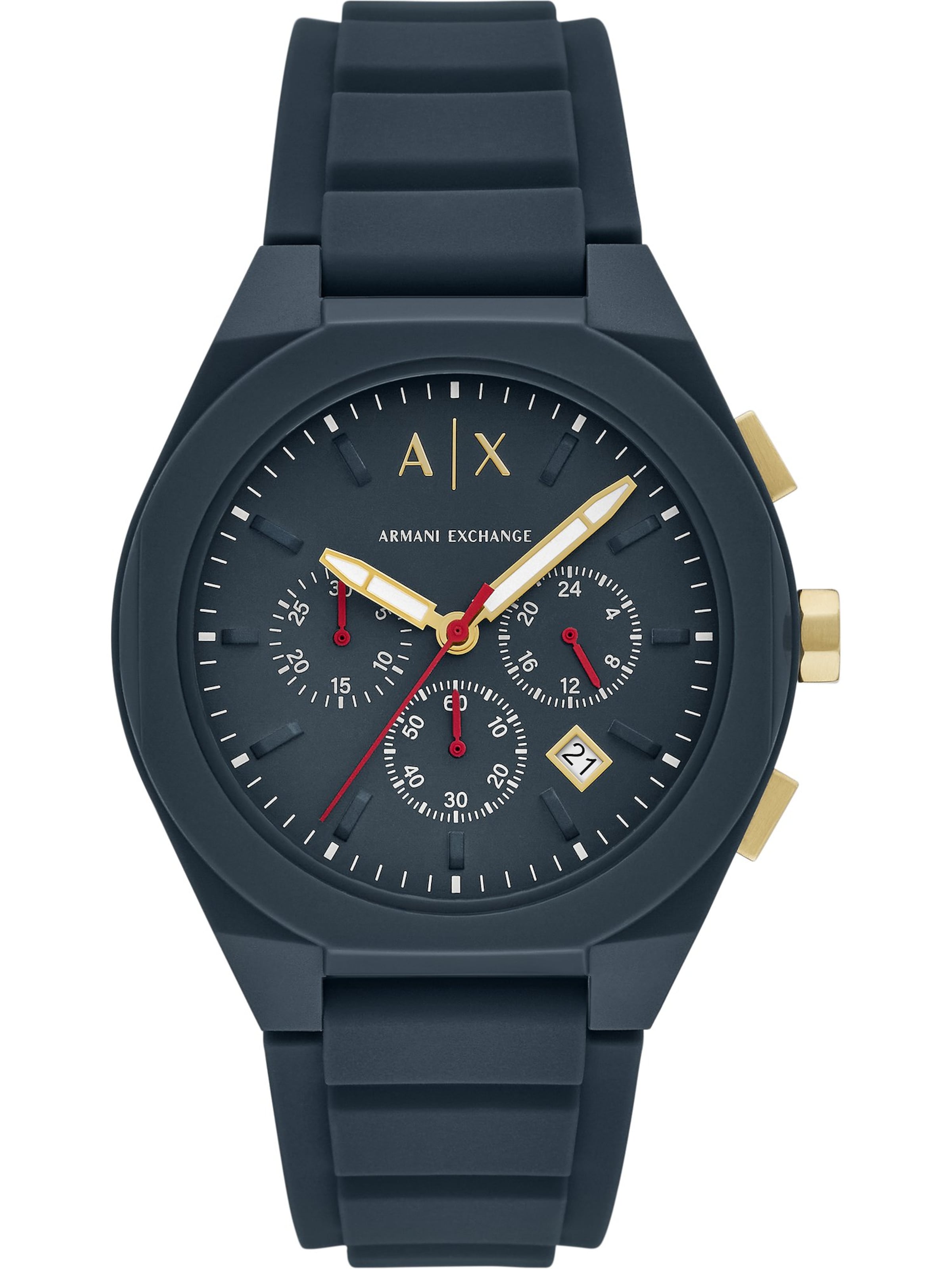 ARMANI EXCHANGE Uhr in Blau: Vorderseite