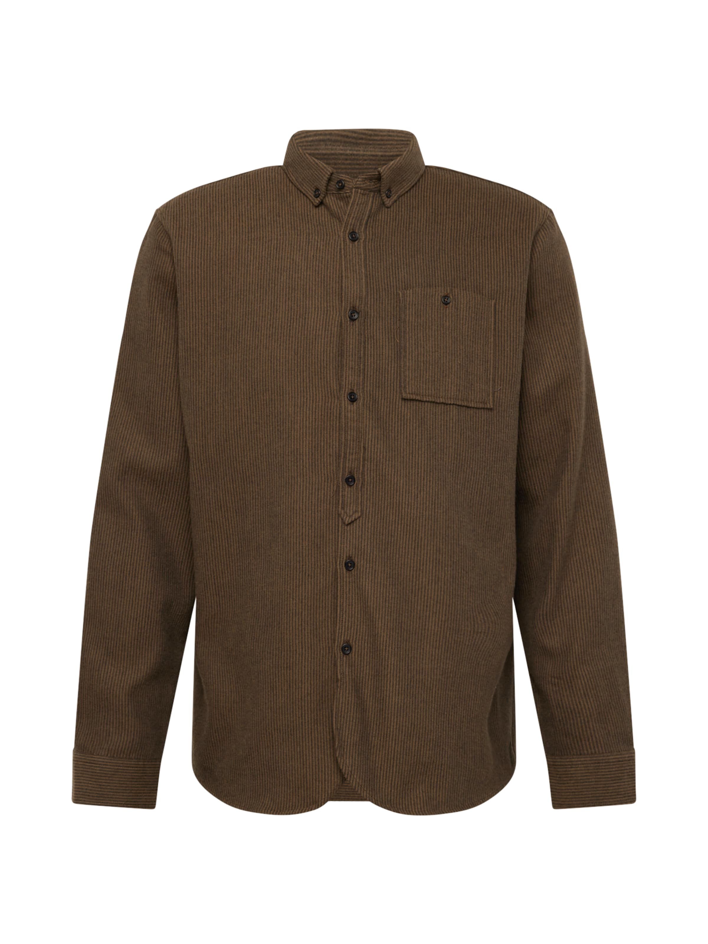 Brava Fabrics Regular fit Button Up Shirt in Green: front