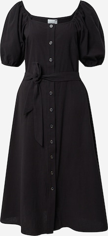 ICHI Košilové šaty 'IHERIAN' – černá: přední strana