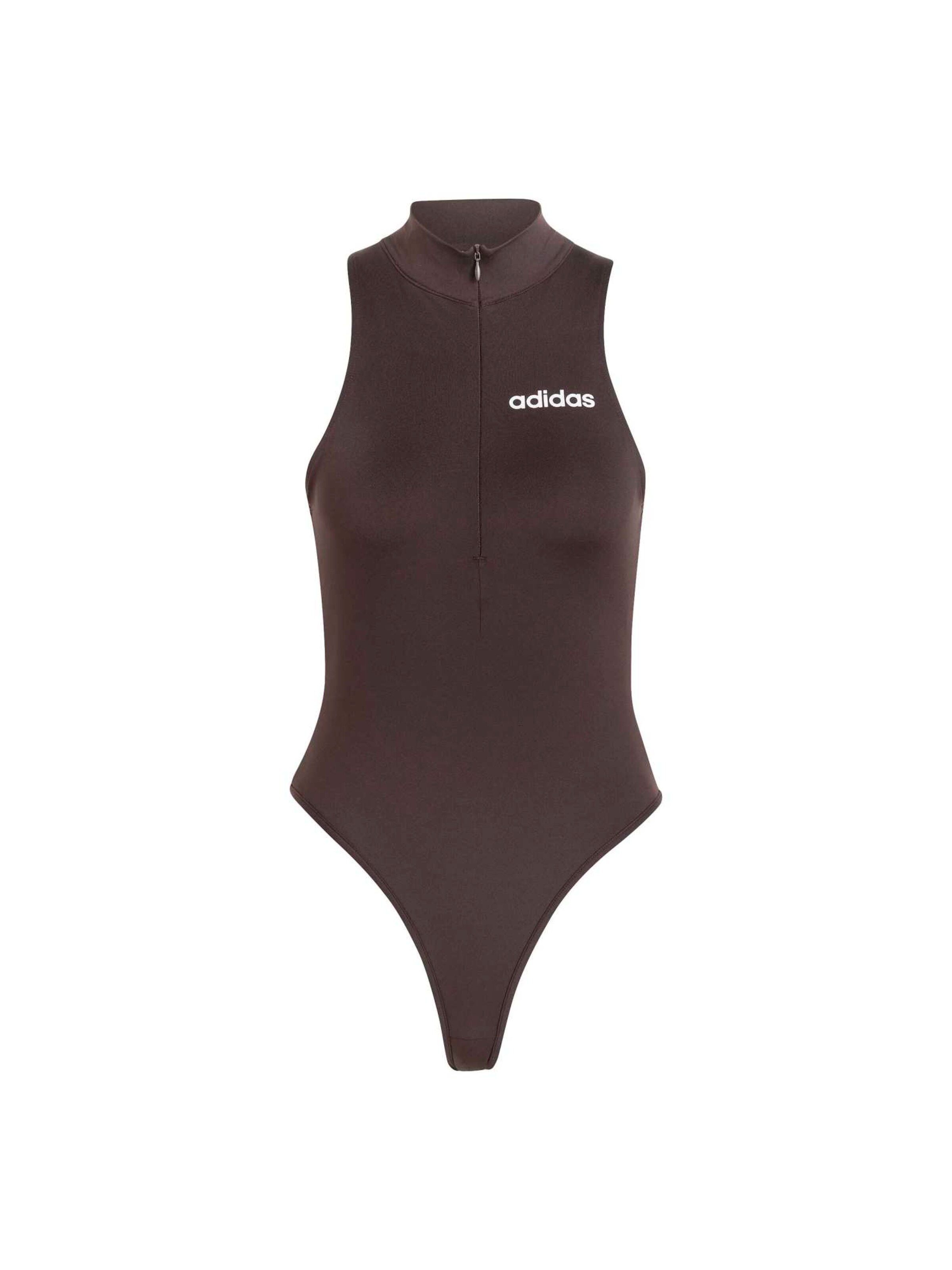 Body sportivo 'HYG' in XS ADIDAS PERFORMANCE di colore cioccolato / bianco, Visualizzazione prodotti