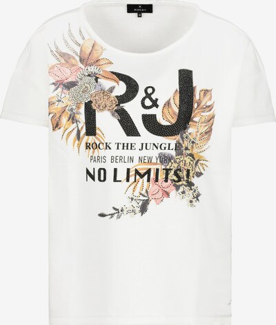 Tricou monari pe mai multe culori / alb lână, Vizualizare produs