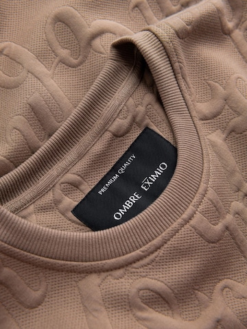 Sweat-shirt Ombre en beige