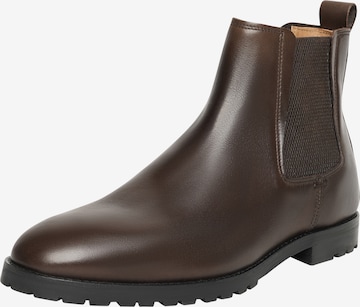 Henry Stevens Chelsea Boots 'Wallace CB' in Brown: front