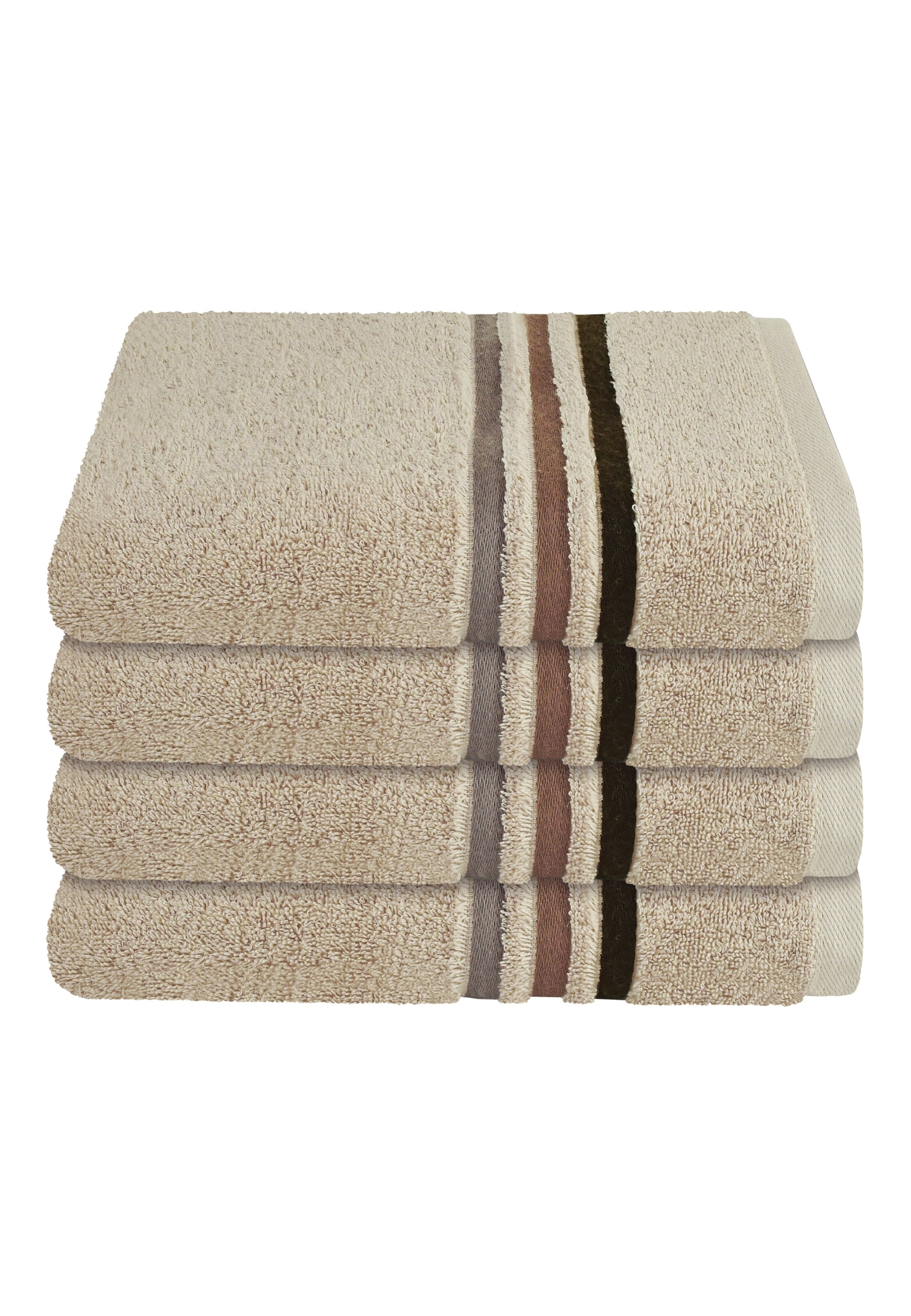 SCHIESSER Towel 'Skyline Color' in Beige: front