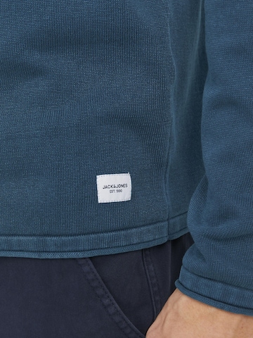 JACK & JONES Regular Fit Pullover 'Leo' in Blau