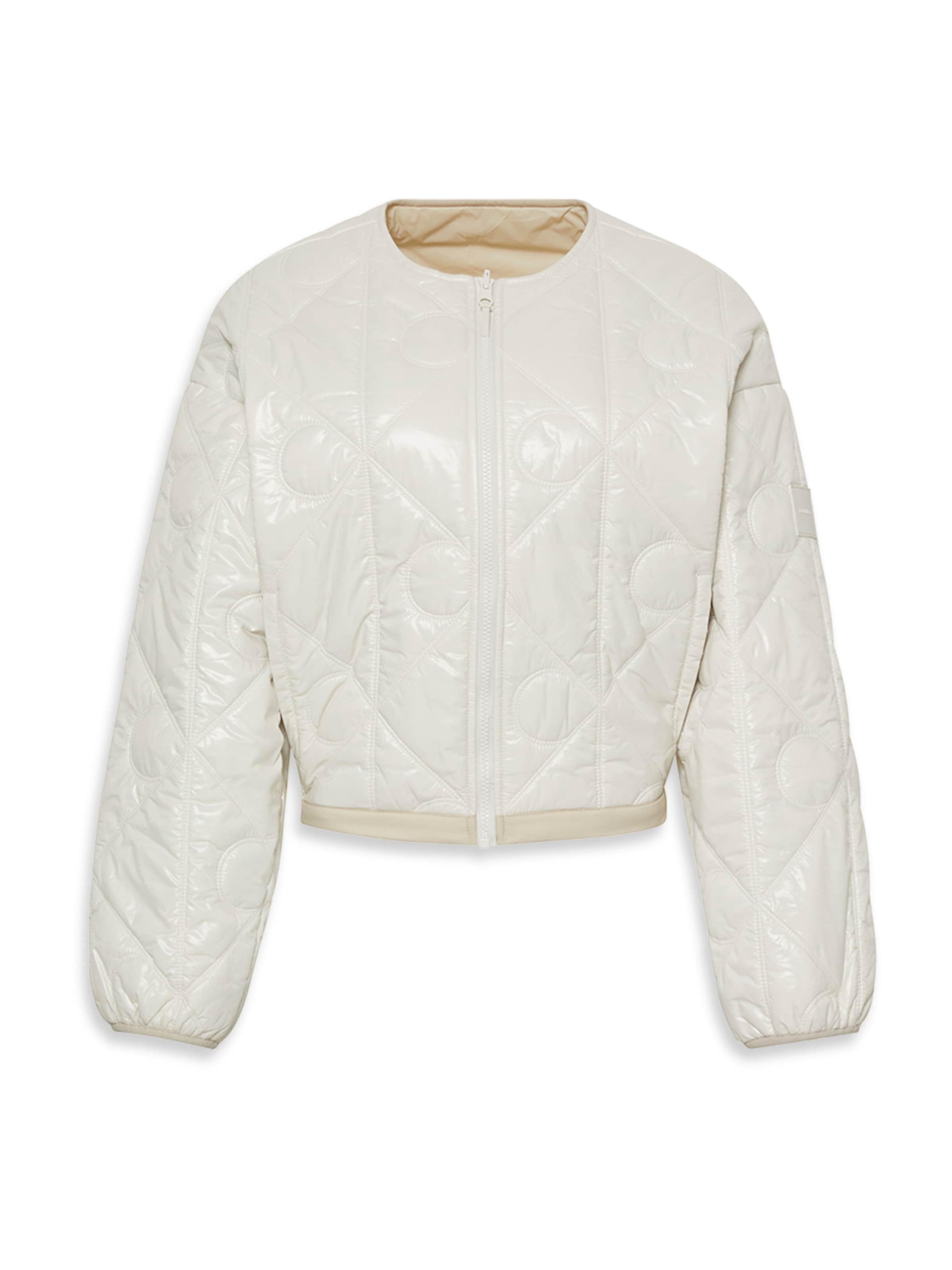 balts Calvin Klein Jeans Starpsezonu jaka: no priekšpuses