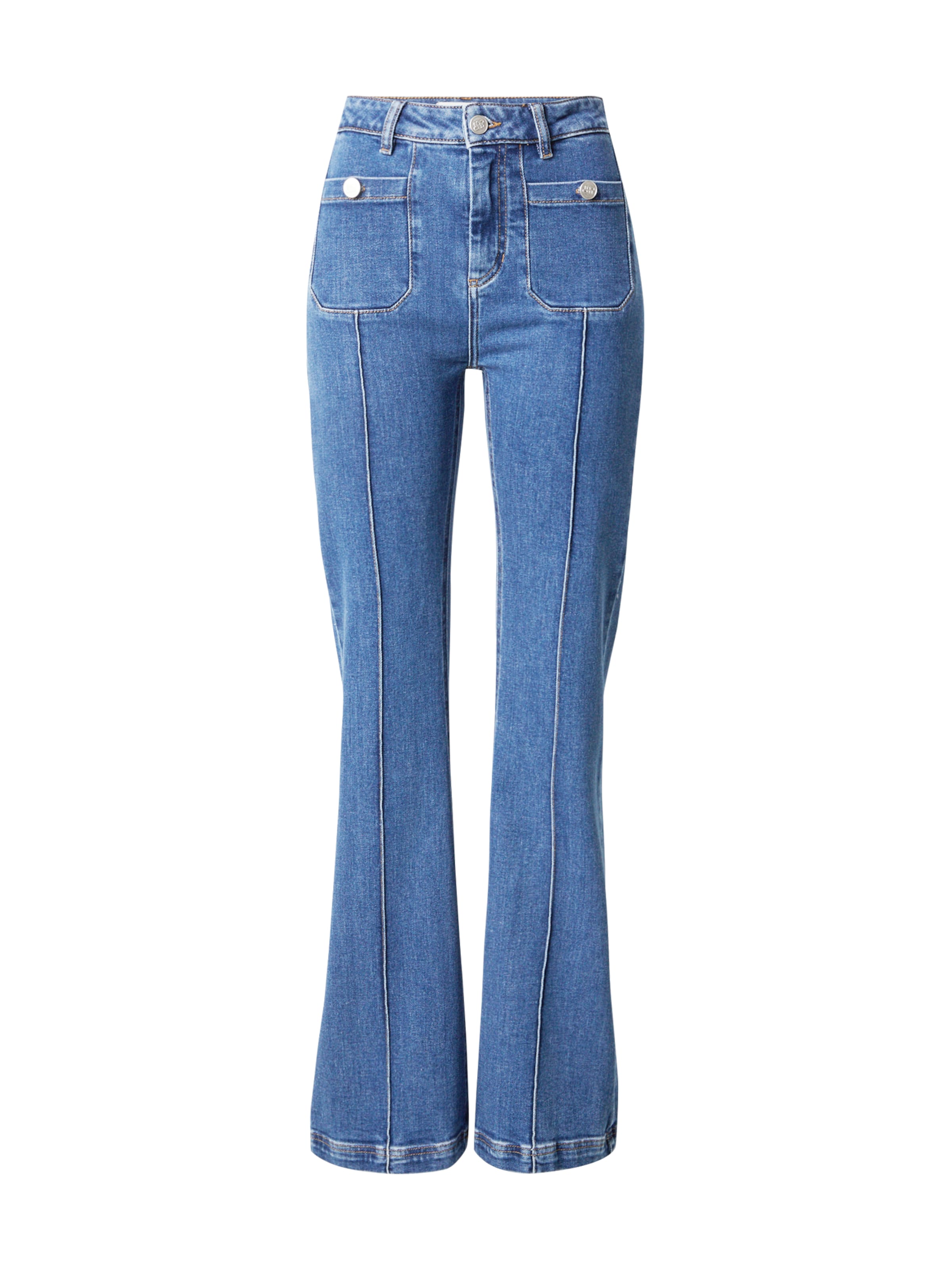 Munthe Bootcut Jeans 'LELLANOR' in Blauw: voorkant