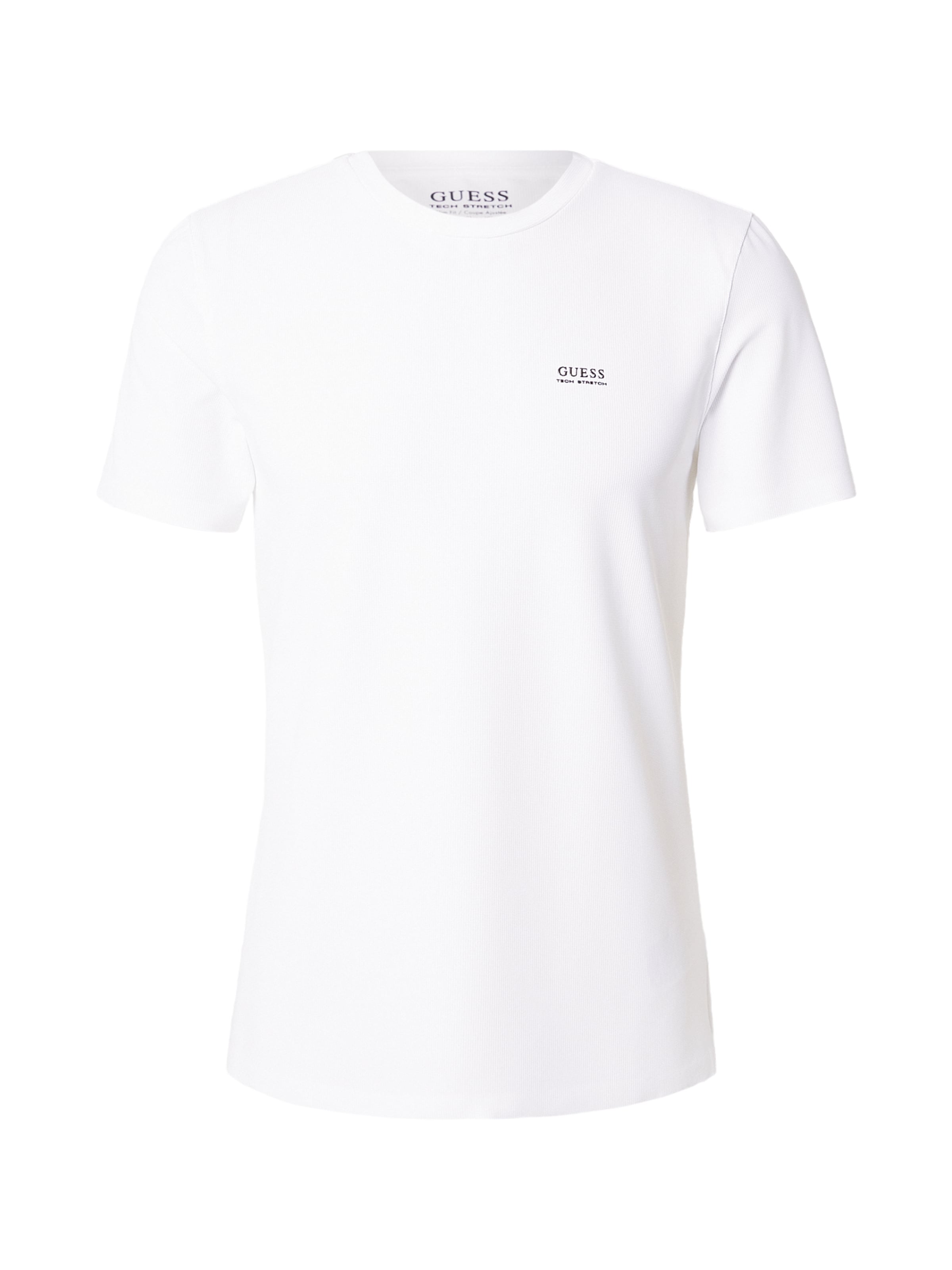 GUESS - Camiseta en blanco: frente